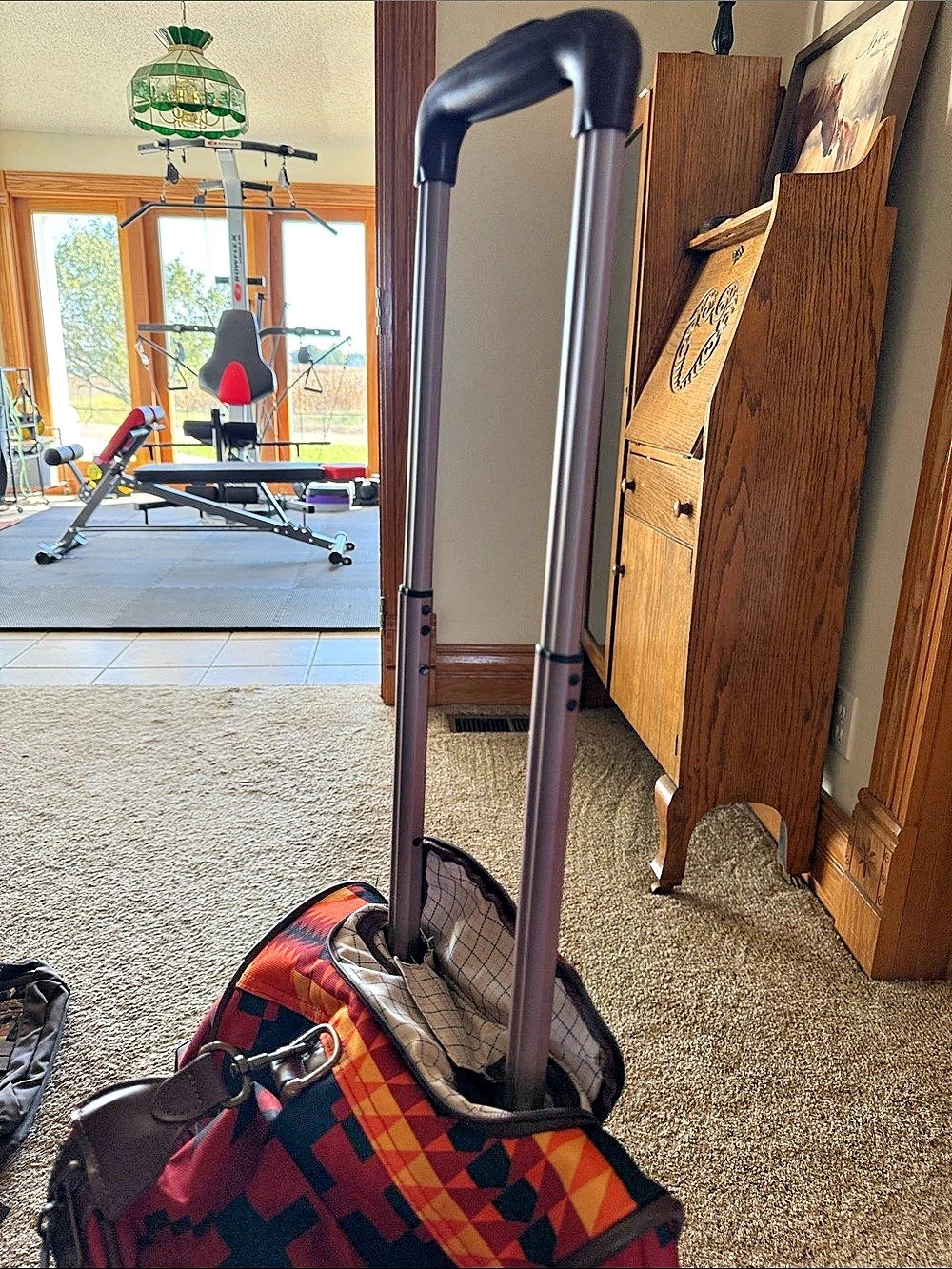 Pendleton Spider Rock Rolling Duffel Red & Black - Picture 7 of 7